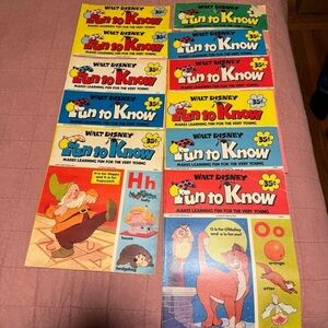 Walt Disney Fun to Know Magazine Lot from 1973 ~ 11 pcs